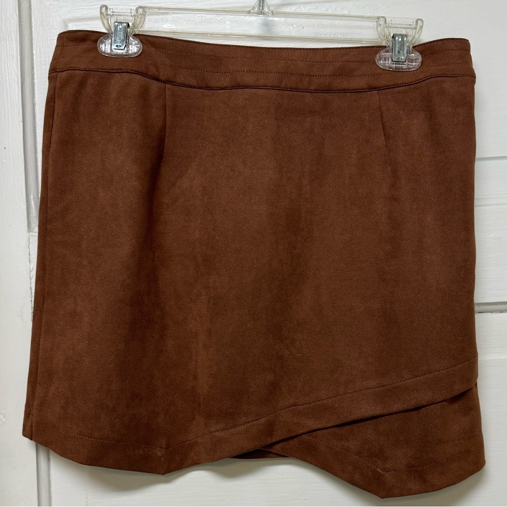 Brown faux suede skirt Jack by BB Dakota size 6